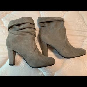 Gray booties